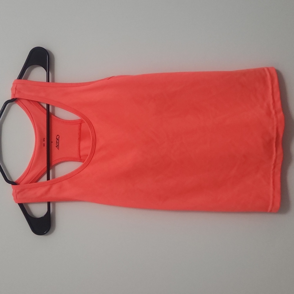 Exercise flourescent orange/pink blouse